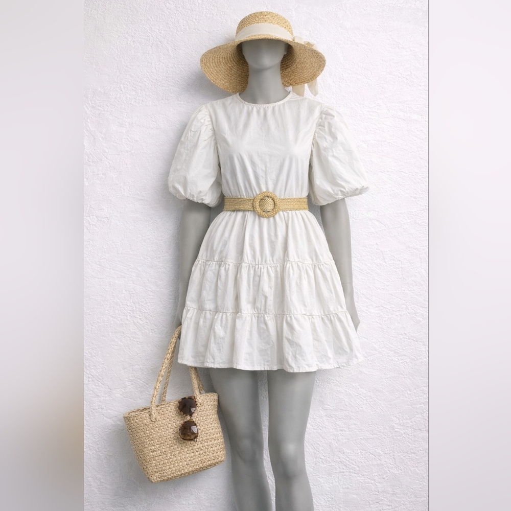 TEELA New York White Dress Size 14 Kids / XS Women Like New